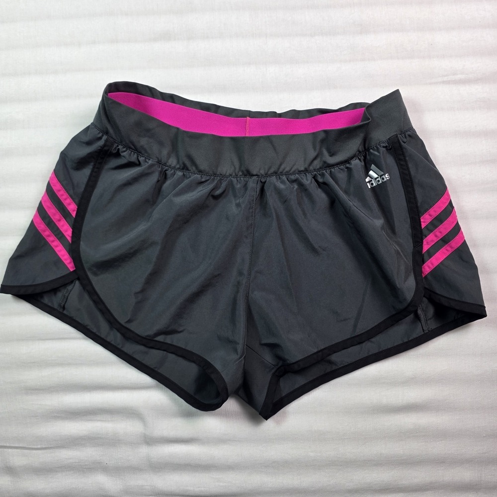 Adidas Climate Women's Running Shorts  sz M Pink Black